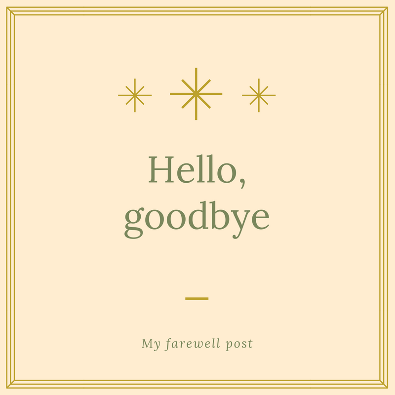 Hello, goodbye!